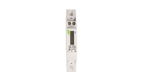 Licznik energii elektrycznej zgodność z MID 1-fazowy 5/45A 230V z wyświetlaczem LCD LE-01D