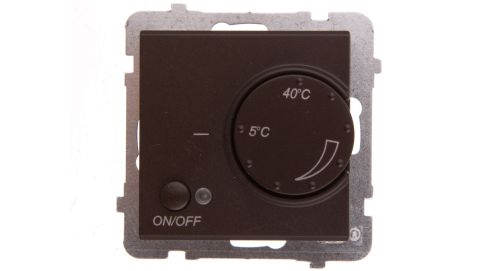 SONATA Regulator temperatury /czujnik podłogowy/ czekoladowy metalik RTP-1R/m/40