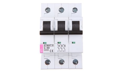 Wyłącznik nadprądowy 3P C 50A 6kA AC ETIMAT10 002135721