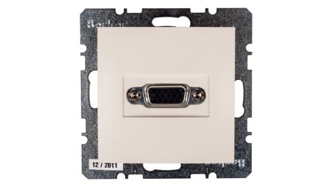 Berker/B.Kwadrat Gniazdo VGA kremowe połysk 3315408982