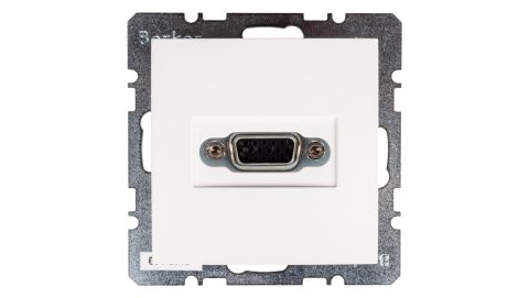 Berker/B.Kwadrat Gniazdo VGA śnieżnobiałe 3315408989