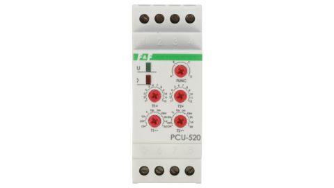 Przekaźnik czasowy 2P 8A 0,1sek-576h 230V AC wielofunkcyjny PCU-520
